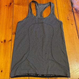 Lululemon Striped Blue White Tank Top Size 8